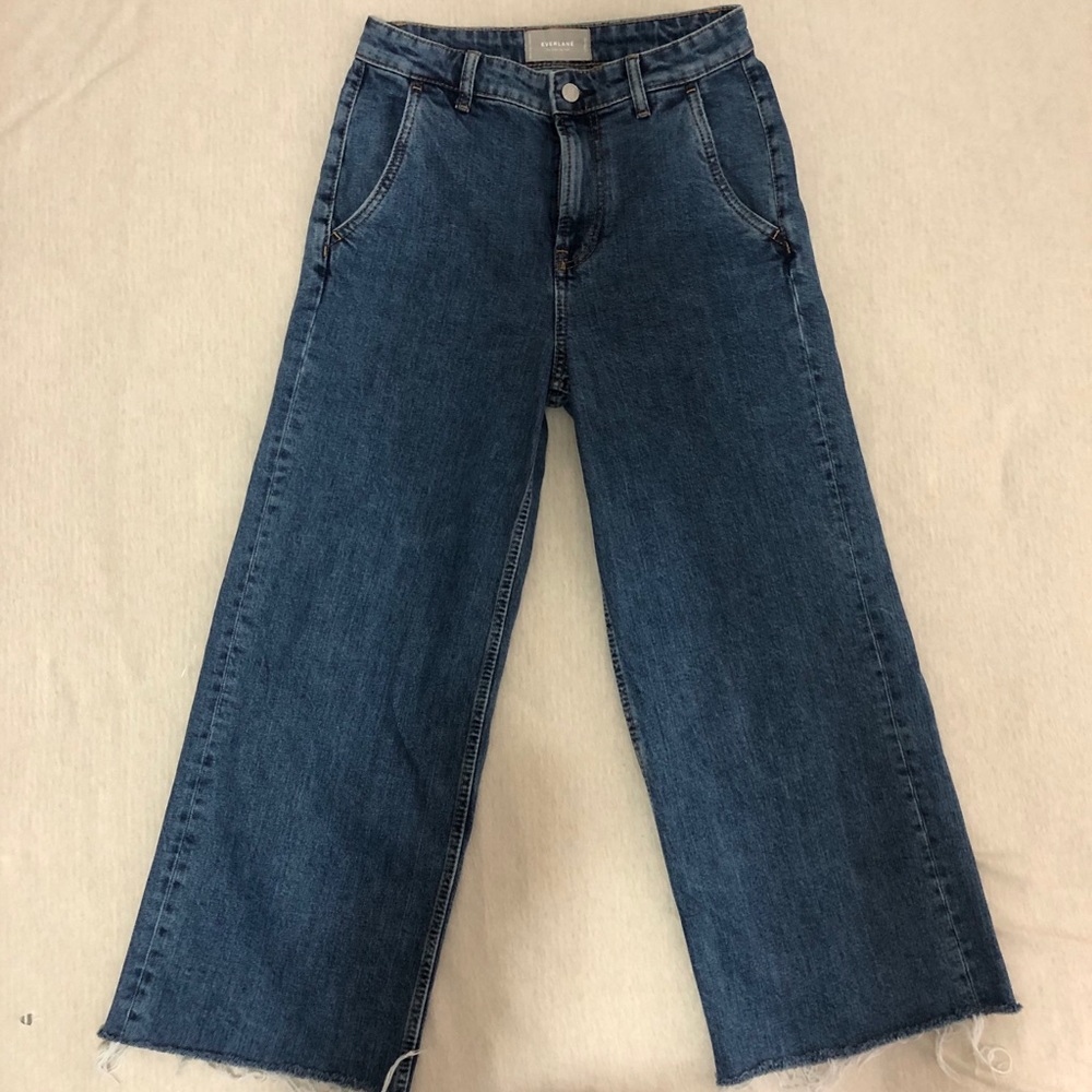 Everlane The Wide Leg Jean | 27R | raw hem